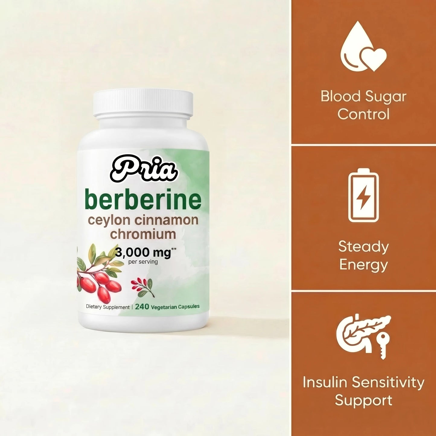 Berberine with Ceylon Cinnamon & Chromium